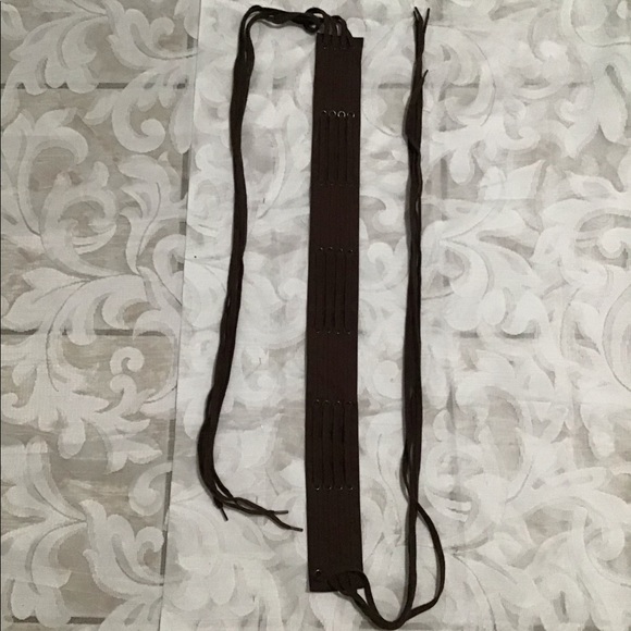 Brown Short Sleeve Mini Dress - Picture 3 of 4